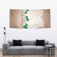 Cook Islands Tiare Maori With Conch Shell Tapestry 2025 Pasifika Polynesian Tattoo