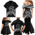 Kia Orana Cook Islands Family Matching Mermaid Dress and Hawaiian Shirt 2025 Pasifika Polynesian Turtle Black Color