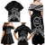 Kia Orana Cook Islands Family Matching Off Shoulder Maxi Dress and Hawaiian Shirt 2025 Pasifika Polynesian Turtle Black Color