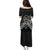 Kia Orana Cook Islands Family Matching Puletasi and Hawaiian Shirt 2025 Pasifika Polynesian Turtle Black Color