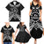 Kia Orana Cook Islands Family Matching Summer Maxi Dress and Hawaiian Shirt 2025 Pasifika Polynesian Turtle Black Color