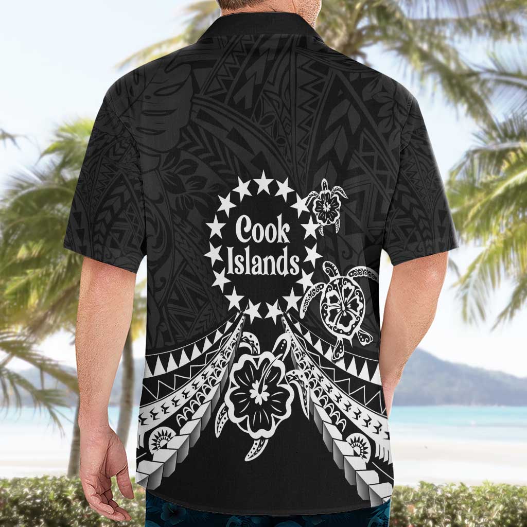 Kia Orana Cook Islands Hawaiian Shirt 2025 Pasifika Polynesian Turtle Black Color