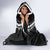 Kia Orana Cook Islands Hooded Blanket 2025 Pasifika Polynesian Turtle Black Color