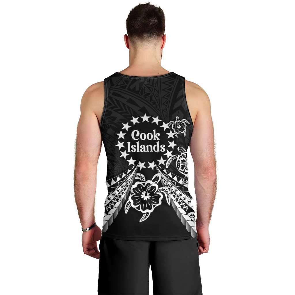 Kia Orana Cook Islands Men Tank Top 2025 Pasifika Polynesian Turtle Black Color