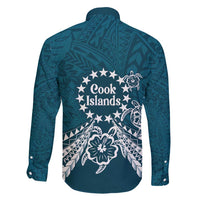 Kia Orana Cook Islands Family Matching Tank Maxi Dress and Hawaiian Shirt Polynesian Turtle Crowberry Blue Color