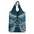 Kia Orana Cook Islands Grocery Bag Polynesian Turtle Crowberry Blue Color