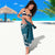 Kia Orana Cook Islands Sarong Polynesian Turtle Crowberry Blue Color