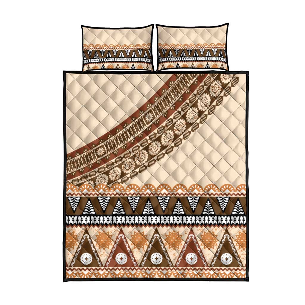 Bula Fiji Quilt Bed Set 2025 Pasifika Traditional Fijian Masi