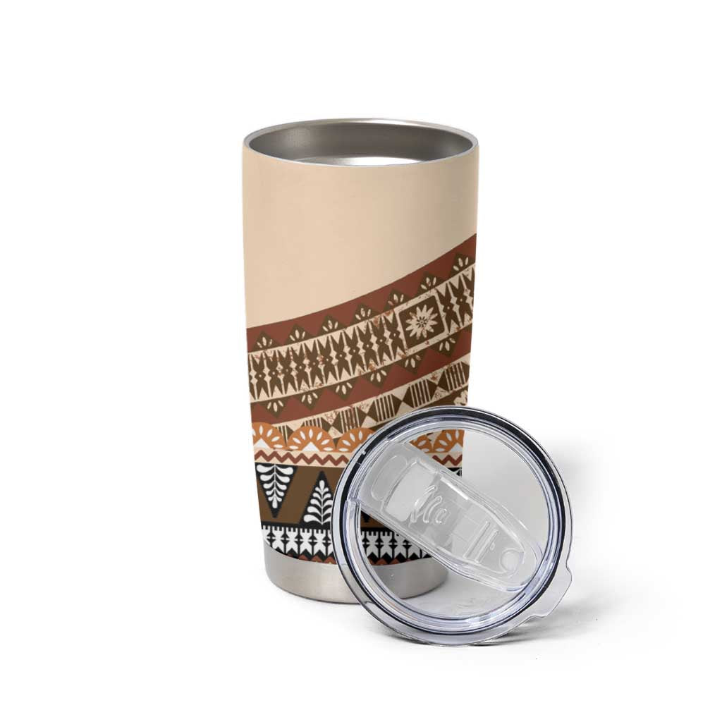 Bula Fiji Tumbler Cup 2025 Pasifika Traditional Fijian Masi