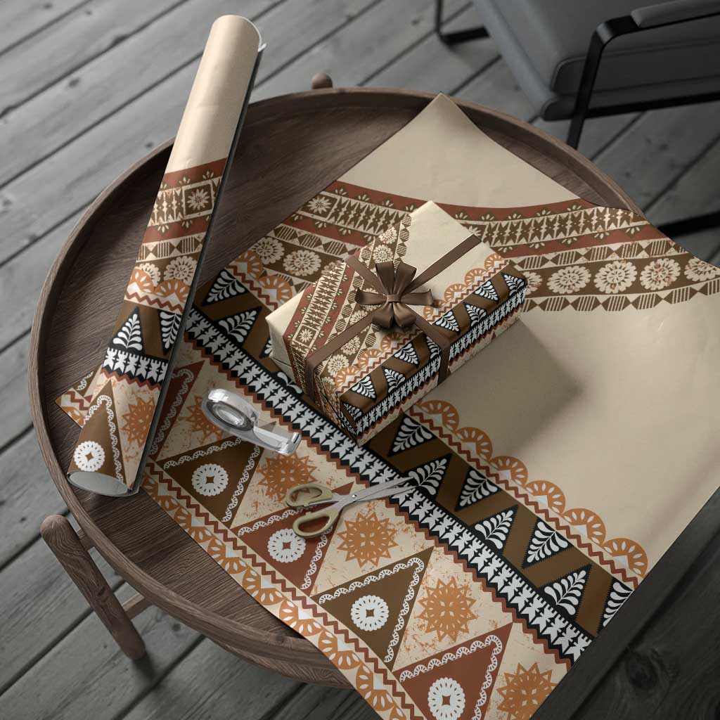 Bula Fiji Wrapping Paper 2025 Pasifika Traditional Fijian Masi - Polynesian Pride
