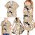 Bula Fiji Iri Buli Family Matching Summer Maxi Dress and Hawaiian Shirt Woven Fan With Fijian Tapa