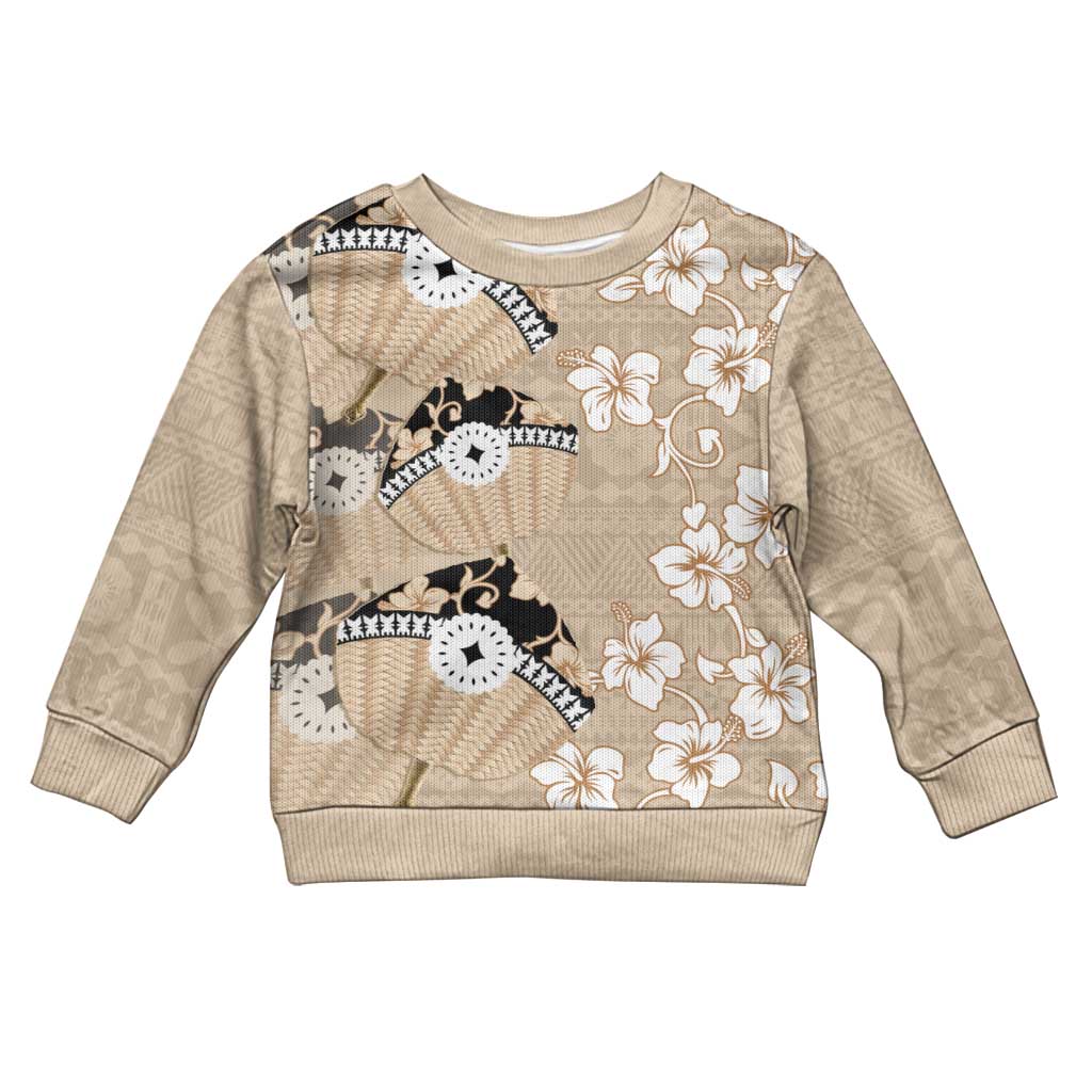 Bula Fiji Iri Buli Kid Ugly Christmas Sweater Woven Fan With Fijian Tapa - Polynesian Pride