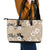 Bula Fiji Iri Buli Leather Tote Bag Woven Fan With Fijian Tapa