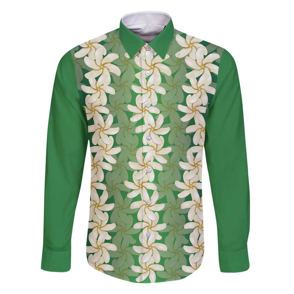 Ia Orana Tahiti Tiare Maori Seamless Style Family Matching Off Shoulder Maxi Dress and Hawaiian Shirt