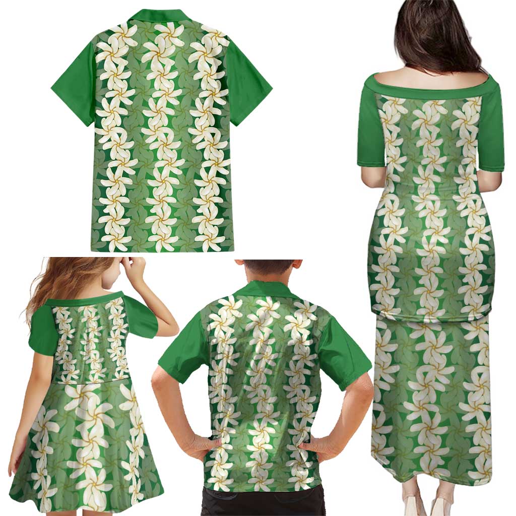 Ia Orana Tahiti Tiare Maori Seamless Style Family Matching Puletasi and Hawaiian Shirt