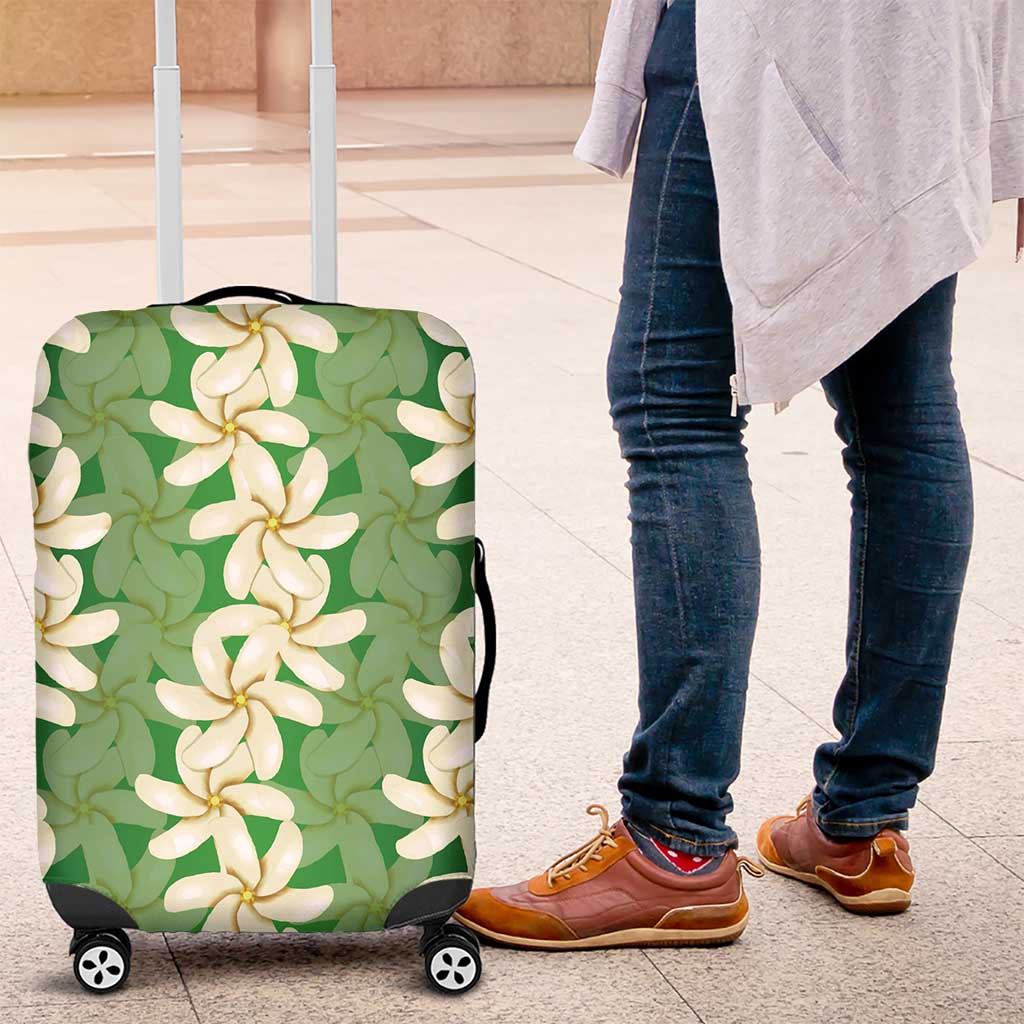 Ia Orana Tahiti Tiare Maori Seamless Style Luggage Cover LT14 Green - Polynesian Pride