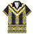 Yellow Taniko Aotearoa Family Matching Mermaid Dress and Hawaiian Shirt Niho Taniwha Mix Poutama