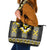 Yellow Taniko Aotearoa Leather Tote Bag Niho Taniwha Mix Poutama