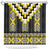 Yellow Taniko Aotearoa Shower Curtain Niho Taniwha Mix Poutama