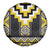 Yellow Taniko Aotearoa Spare Tire Cover Niho Taniwha Mix Poutama