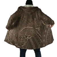 Brown Polynesia Plumeria Tattoo Cloak
