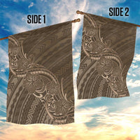 Brown Polynesia Plumeria Tattoo Garden Flag LT14 - Polynesian Pride