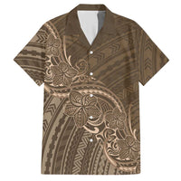 Brown Polynesia Plumeria Tattoo Hawaiian Shirt LT14 Brown - Polynesian Pride