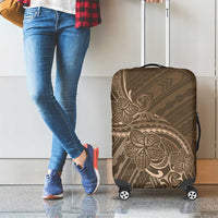 Brown Polynesia Plumeria Tattoo Luggage Cover LT14 - Polynesian Pride