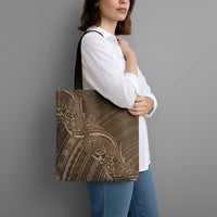 Brown Polynesia Plumeria Tattoo Tote Bag LT14 - Polynesian Pride
