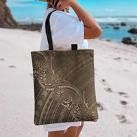 Brown Polynesia Plumeria Tattoo Tote Bag LT14 - Polynesian Pride