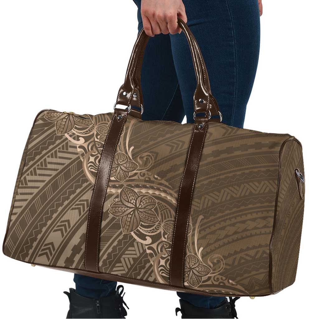 Brown Polynesia Plumeria Tattoo Travel Bag LT14 - Polynesian Pride