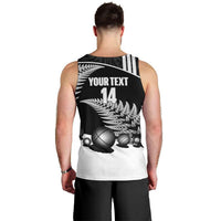 Custom New Zealand Silver Fern Petanque Men Tank Top Aotearoa Maori Pattern LT14 - Polynesian Pride