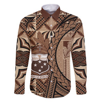 Samoa Siapo Family Matching Tank Maxi Dress and Hawaiian Shirt Happy Independence Day Vintage Vibes