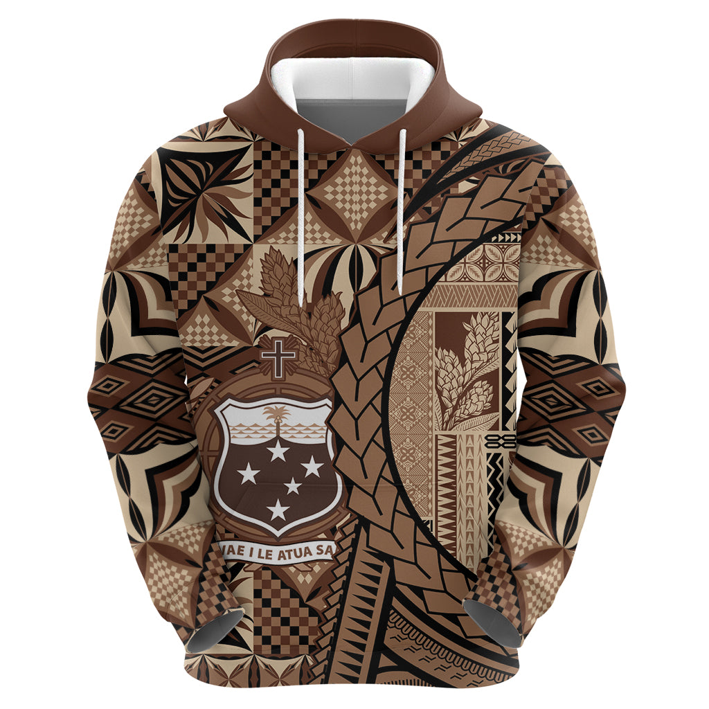 Samoa Siapo Zip Hoodie Happy Independence Day Vintage Vibes