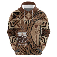 Samoa Siapo Zip Hoodie Happy Independence Day Vintage Vibes