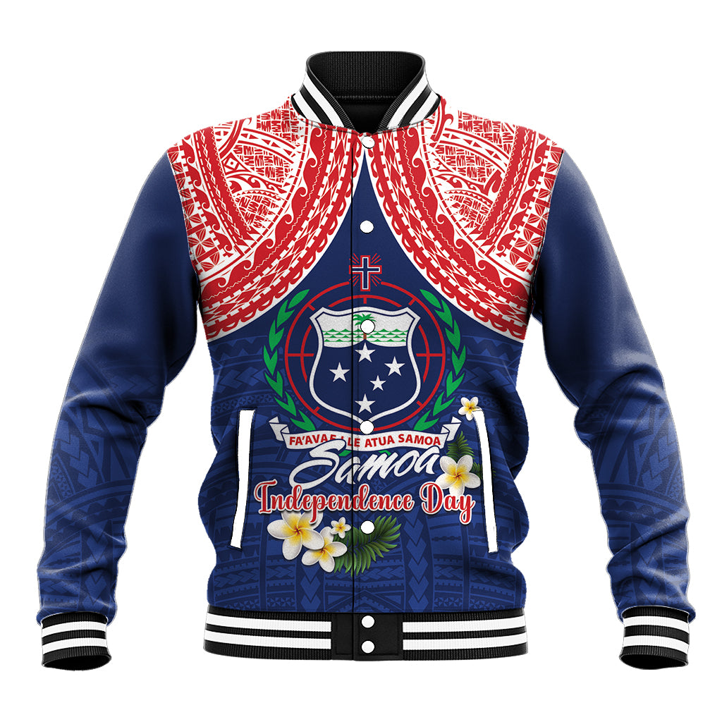 Samoan Independence Day Baseball Jacket Manuia Le Tutoatasi O Samoa LT14 Unisex Blue - Polynesian Pride
