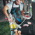 New Zealand Silver Fern Tui Bird Apron Maori Kowhai Paua Shell Taniko Motifs - Polynesian Pride