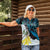 New Zealand Silver Fern Tui Bird Women Polo Shirt Maori Kowhai Paua Shell Taniko Motifs