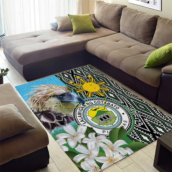 Cotabato Philippines Province Area Rug Filipino Eagle Sampaguita ...