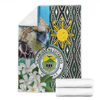 Cotabato Philippines Province Blanket Filipino Eagle Sampaguita Tinalak Pattern LT14 - Polynesian Pride