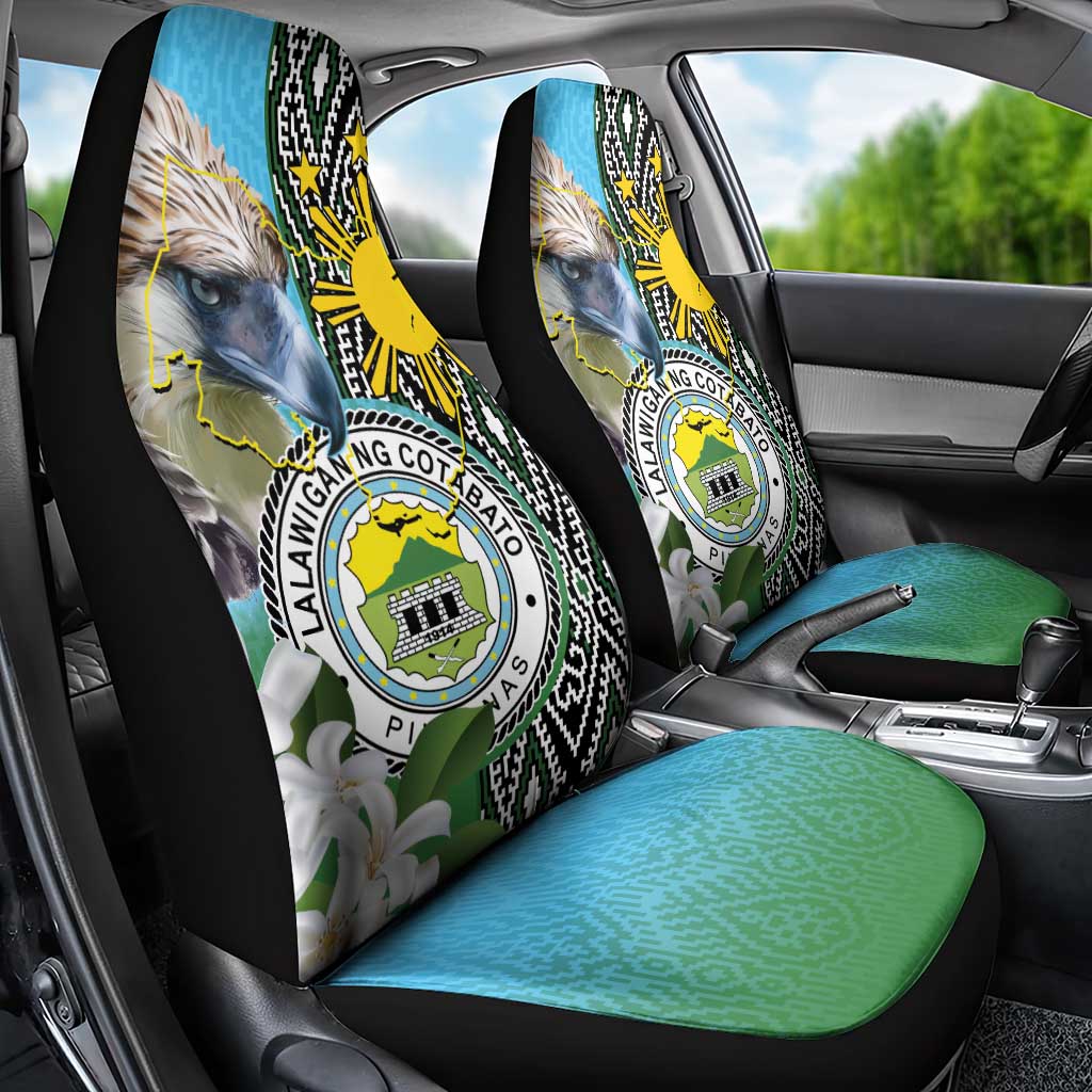 Cotabato Philippines Province Car Seat Cover Filipino Eagle Sampaguita Tinalak Pattern