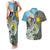 Cotabato Philippines Province Couples Matching Tank Maxi Dress and Hawaiian Shirt Filipino Eagle Sampaguita Tinalak Pattern