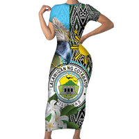 Cotabato Philippines Province Family Matching Short Sleeve Bodycon Dress and Hawaiian Shirt Filipino Eagle Sampaguita Tinalak Pattern