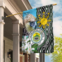 Cotabato Philippines Province Garden Flag Filipino Eagle Sampaguita Tinalak Pattern