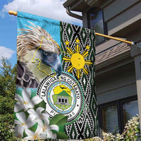 Cotabato Philippines Province Garden Flag Filipino Eagle Sampaguita Tinalak Pattern