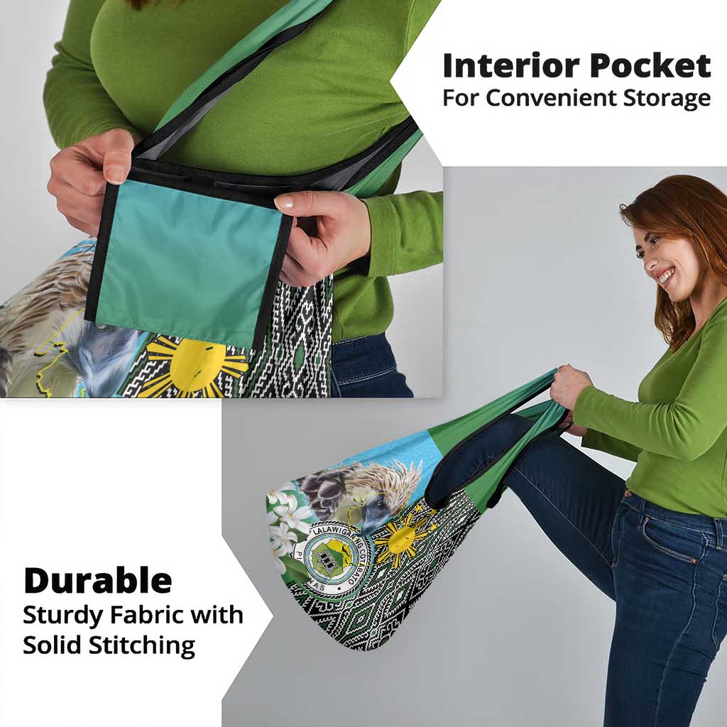 Cotabato Philippines Province Grocery Bag Filipino Eagle Sampaguita Tinalak Pattern