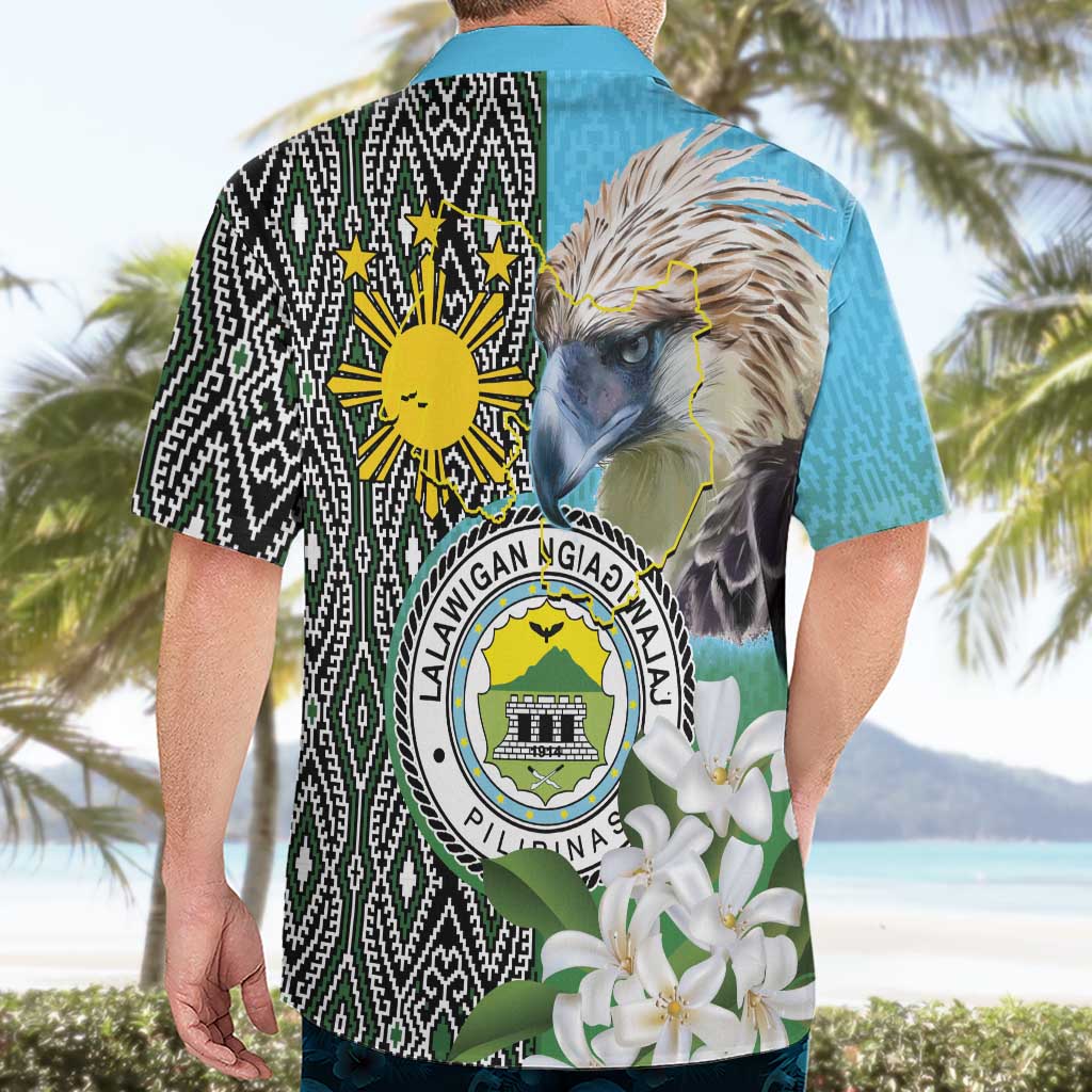 Cotabato Philippines Province Hawaiian Shirt Filipino Eagle Sampaguita Tinalak Pattern LT14 - Polynesian Pride