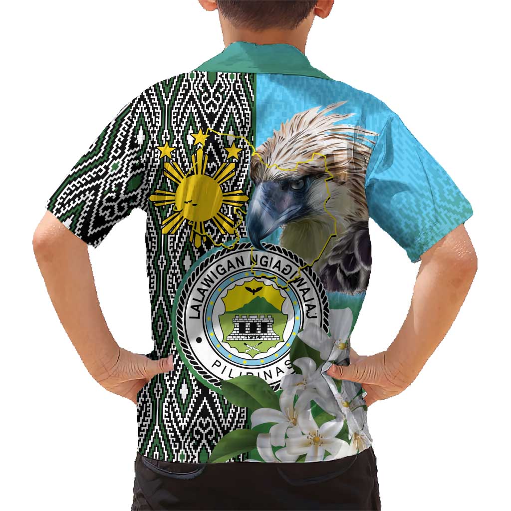 Cotabato Philippines Province Hawaiian Shirt Filipino Eagle Sampaguita Tinalak Pattern LT14 - Polynesian Pride
