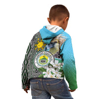 Cotabato Philippines Province Kid Hoodie Filipino Eagle Sampaguita Tinalak Pattern