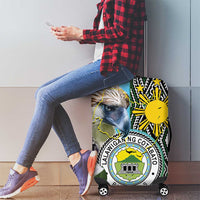 Cotabato Philippines Province Luggage Cover Filipino Eagle Sampaguita Tinalak Pattern LT14 - Polynesian Pride